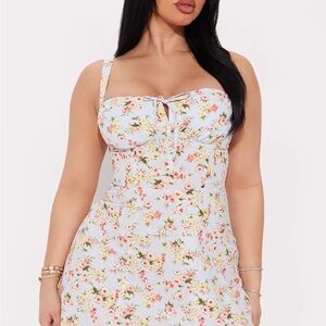 Raina Poplin Maxi Dress - Blue/combo
L